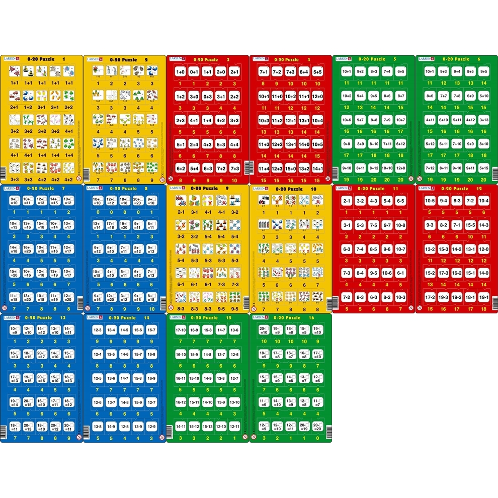Set 16 Puzzle-uri 0 - 20, 25 Piese Larsen LRP47 B39016751