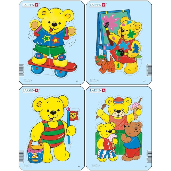 Set 4 Puzzle-uri Ursuleti, 5 piese Larsen LRY1 B39016804