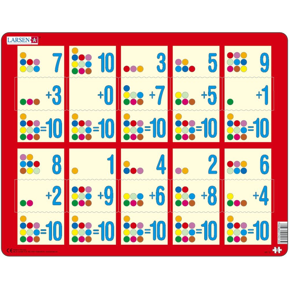 Puzzle Adunarea 1 - 10C, 10 Piese Larsen LRAR13 B39016848