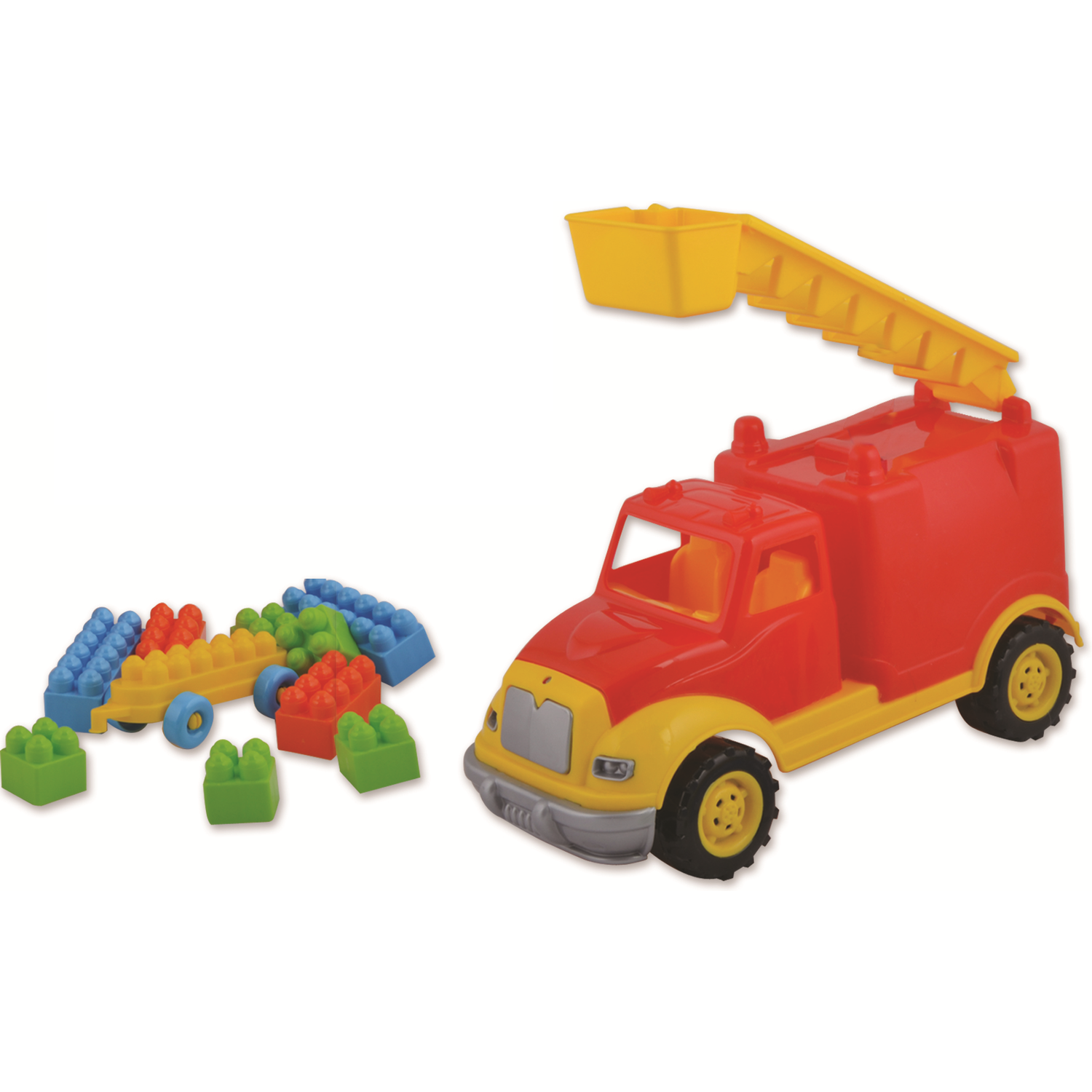 Masina pompieri 30 cm cu 36 piese constructie, in cutie Ucar Toys UC102 B39016915