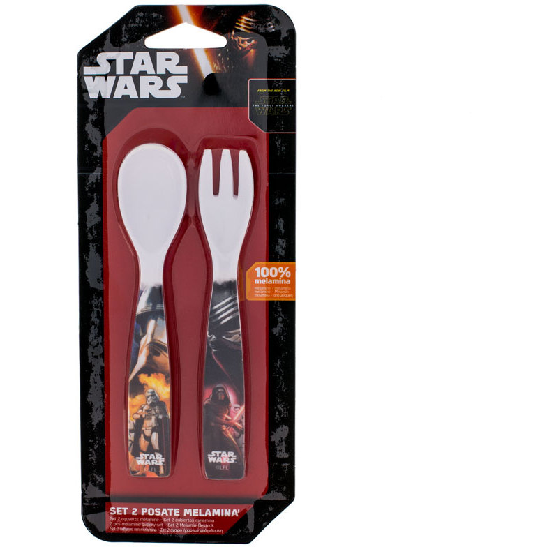 Set lingurita si furculita melamina Star Wars Lulabi 8340250 B3502598