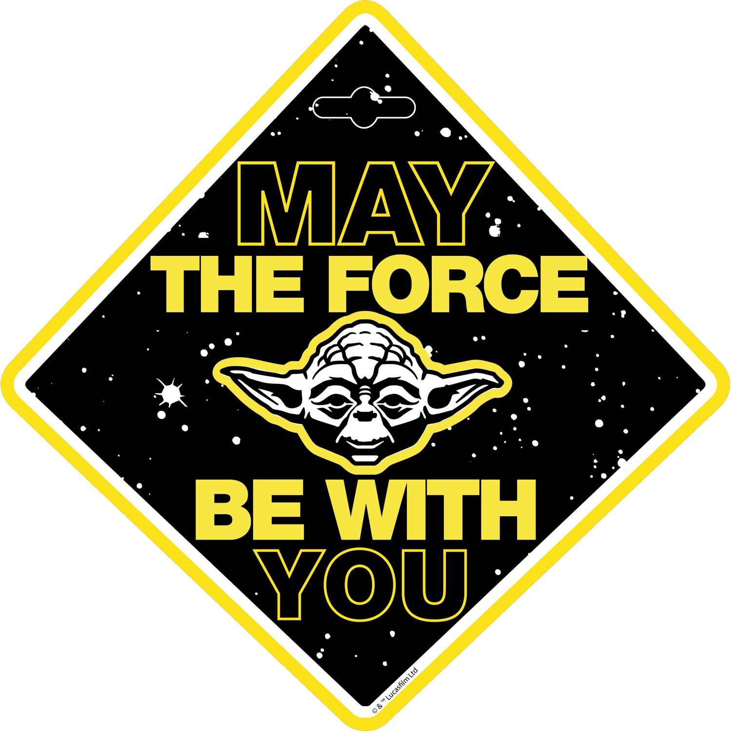Semn de avertizare Baby on Board Star Wars Yoda Seven SV9623 B3103229
